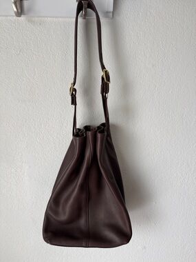 Coach Vintage Legacy Drawstring Shoulder Bucket Bag